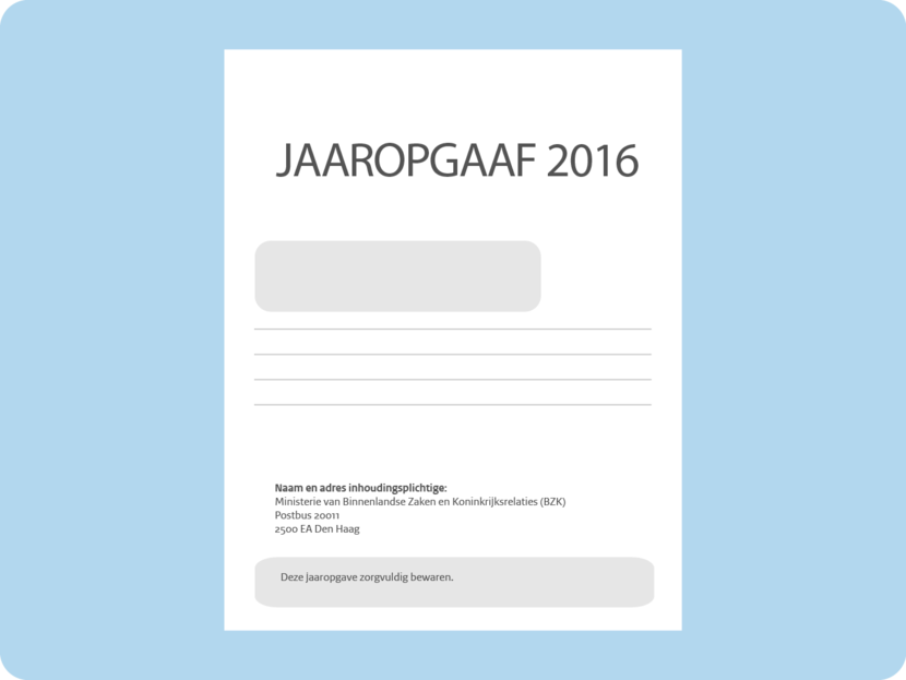 Jaaropgave 2016